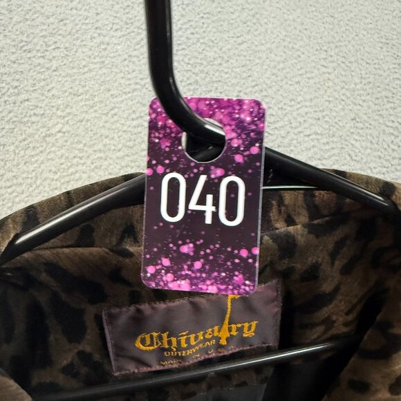 Vintage Women’s Leopard Print De Ball Velvet Double Breasted Overcoat Jackie O - Picture 8 of 8